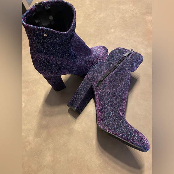 Circus by Sam Edelman Shoes - Sam Eldelman Shimmering Purple Heeled Boots